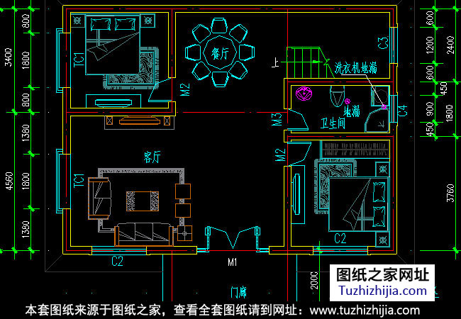 新农村二层小别墅设计图纸