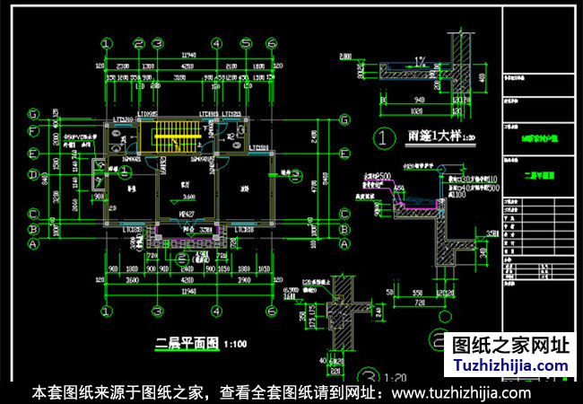 实用三层乡村别墅设计图（外观效果图）