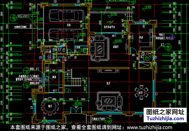 高档欧式别墅设计图纸