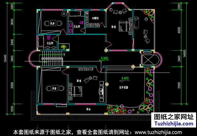 欧式三层别墅设计施工图