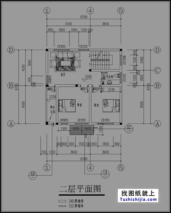 中式复古四层房屋设计图纸