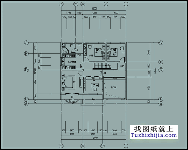 128平方米湖南二层复式自建房屋设计图纸,12x11米