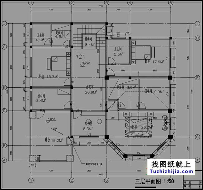 高端欧式三层别墅设计图纸