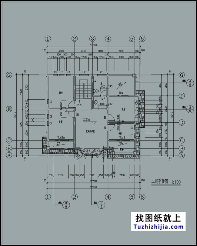 138平方米两层别墅CAD设计图纸及效果图，13x11米