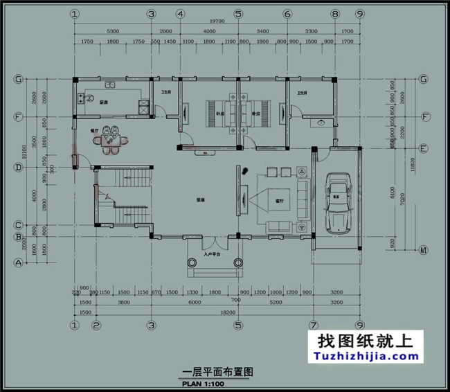 210平方米新农村欧式二层房屋设计图带外观图,18X11米