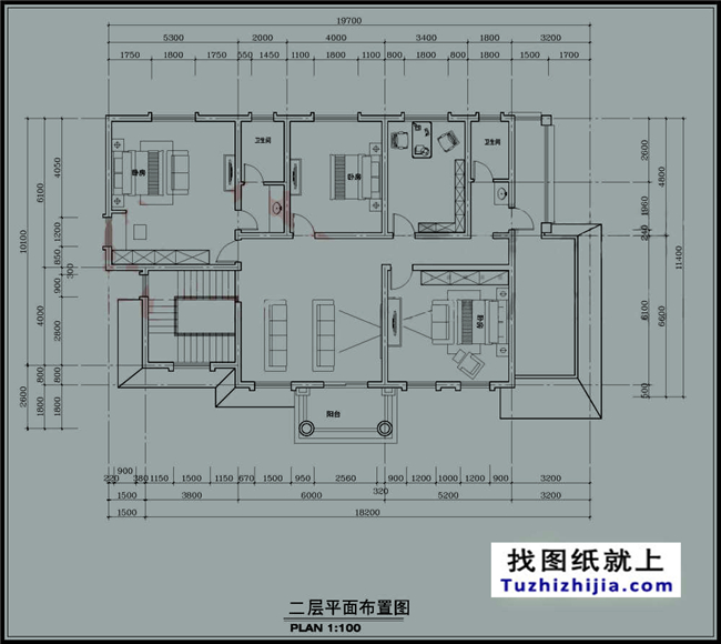 210平方米新农村欧式二层房屋设计图带外观图,18X11米