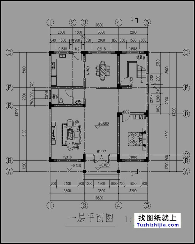 140平方米三层别墅设计图纸，带屋顶花园