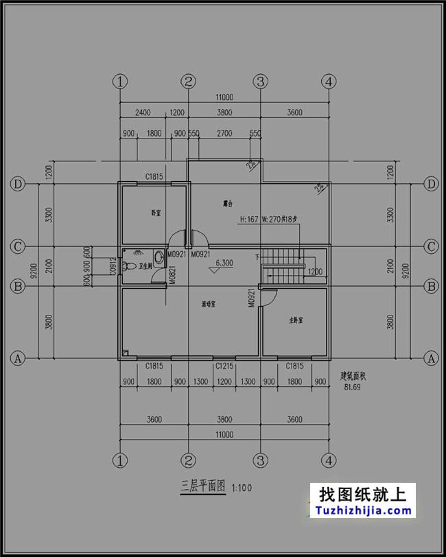 最新三层农村别墅设计图纸