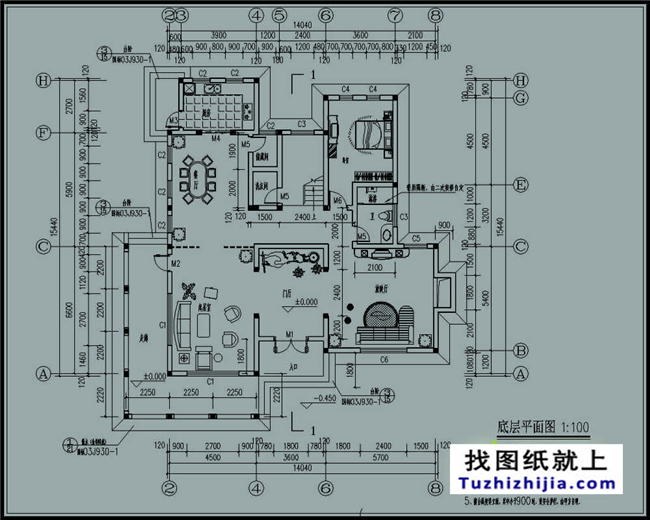 200平方米好看的三层设计图纸方案,14X15米