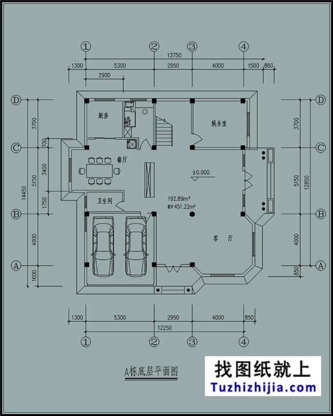  145平方米三层建筑施工设计图纸及效果图,12X13米