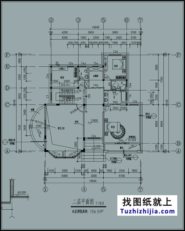 200平方米三层豪华清新农村别墅设计图纸大全,15X15米