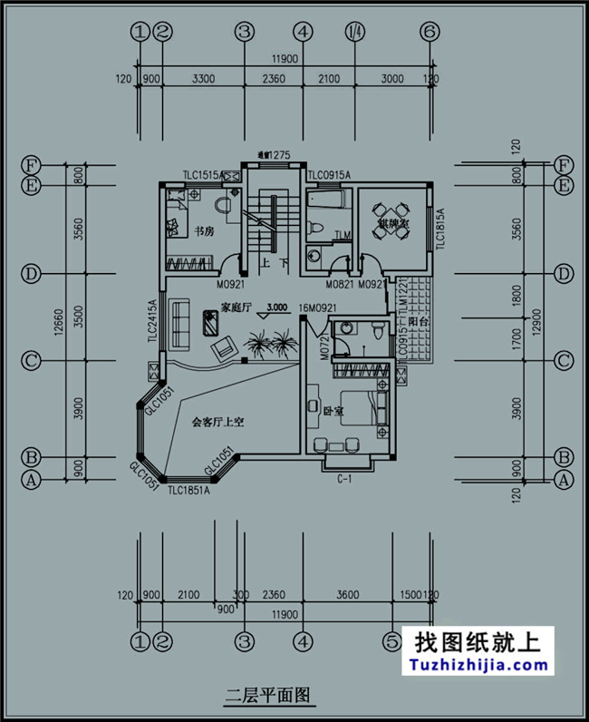 150平方米带车库的三层自建别墅施工图纸,12X13米