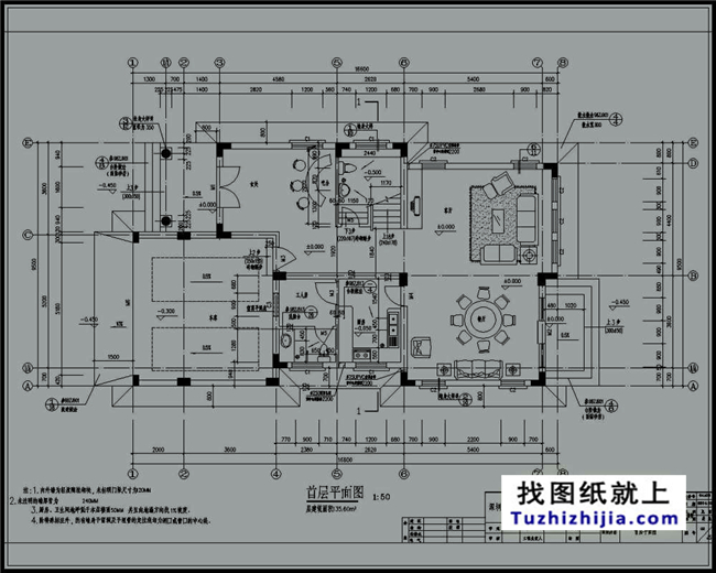 135平方米农村三层别墅建筑图纸及效果图，17x10米