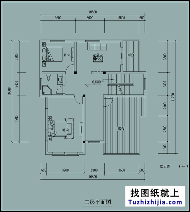 110平方米三层自建别墅设计建筑图纸及效果图,11X11米