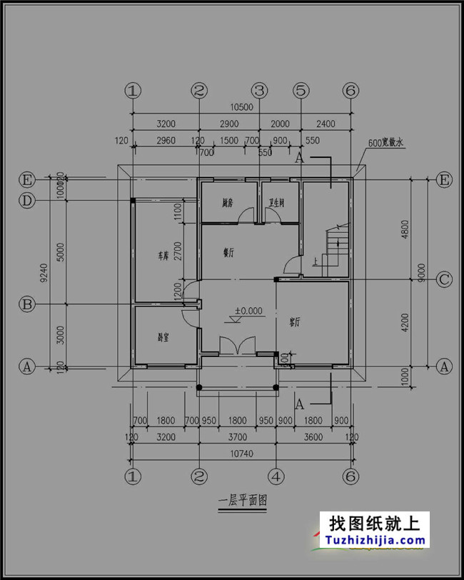 占地100平新农村三层房屋设计图纸及效果图