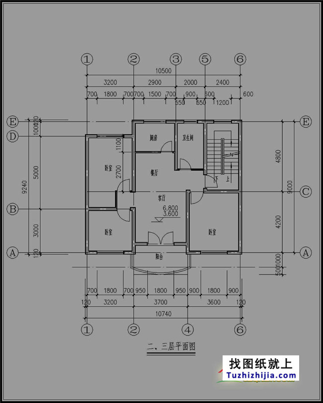 占地100平新农村三层房屋设计图纸及效果图