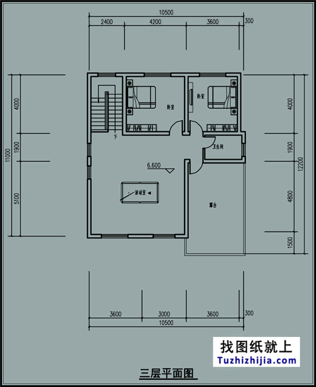  120平方米福建带车库的新农村三层自建别墅设计图,11x11米