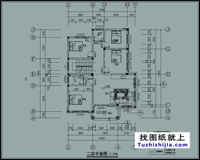 造价：26万左右新农村带阁楼的三层别墅施工图纸,10*14米120平方米