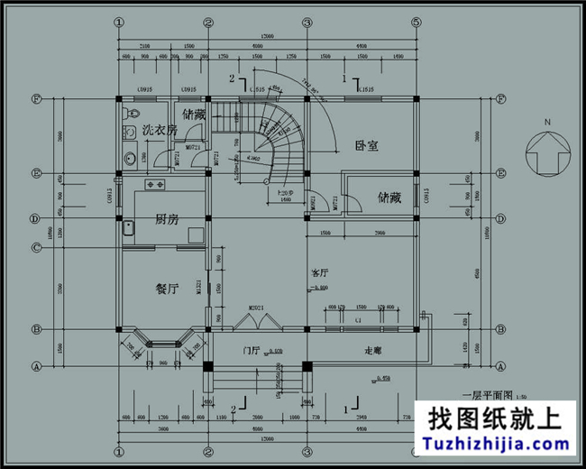 造价:26万,120平方米三层自建农村别墅设计方案,12X11米