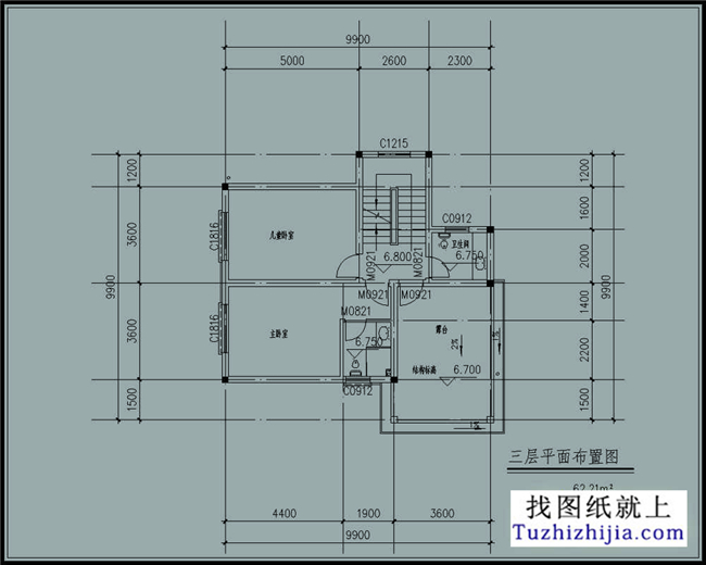 100平米以内的小户型别墅设计施工图纸及效果图