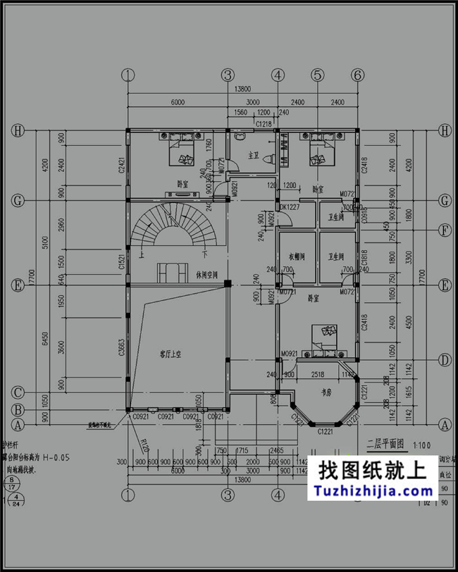 50多万的欧式自建别墅施工设计图纸及效果图