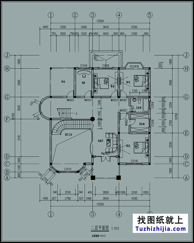 200平方米左右的自建新农村实用型房屋别墅设计图纸及效果图