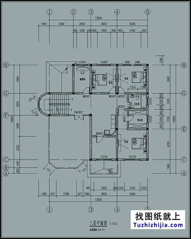 200平方米左右的自建新农村实用型房屋别墅设计图纸及效果图