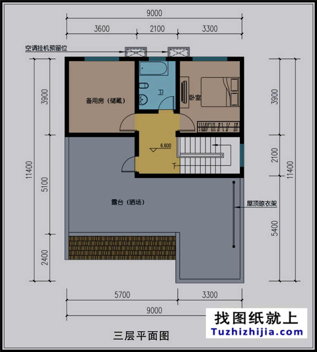 110平方米新农村自建房屋施工设计图纸及效果图