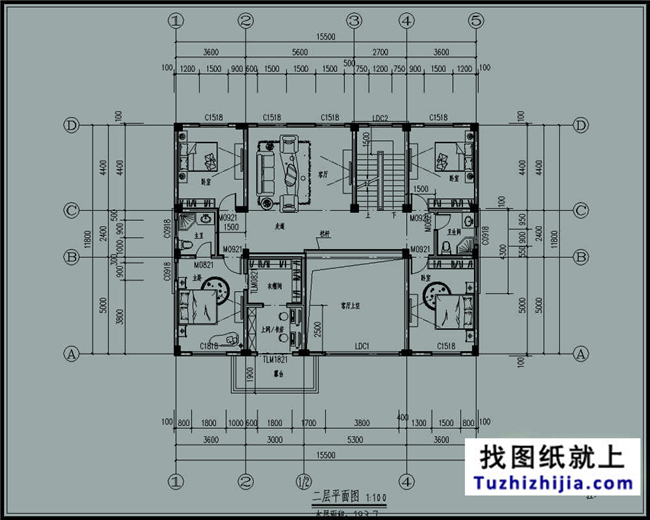 60万以内的欧式三层别墅设计施工图纸及效果图