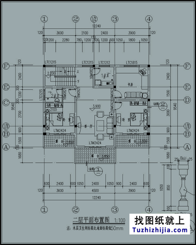 预算20万左右的三层现代房屋别墅设计施工图纸及效果图