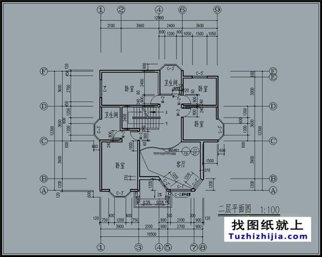 现代简约130平米三层自建房屋别墅施工设计图纸及效果图