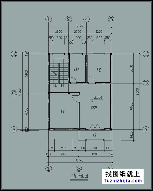 新农村自建80平方米小三层房屋建筑施工图纸带外观图