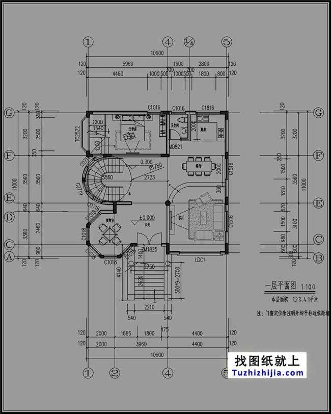 自建三层豪宅设计图纸，欧式风格，高端大气