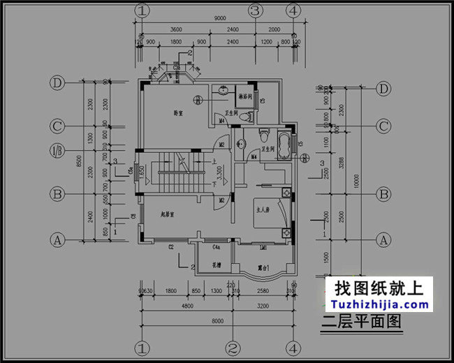 小户型三层别墅设计图纸，适合新农村自建