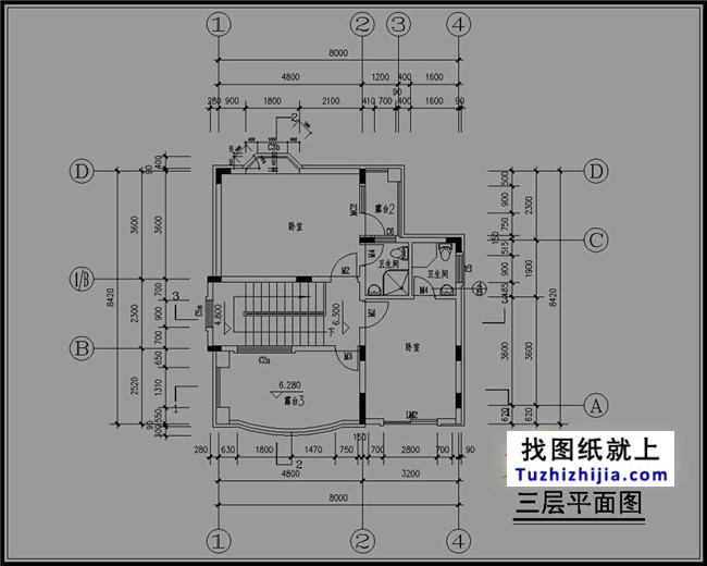 小户型三层别墅设计图纸，适合新农村自建