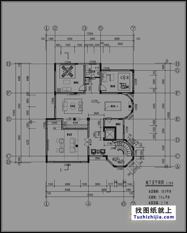 大户型欧式三层别墅建筑图纸，全套设计图+效果图