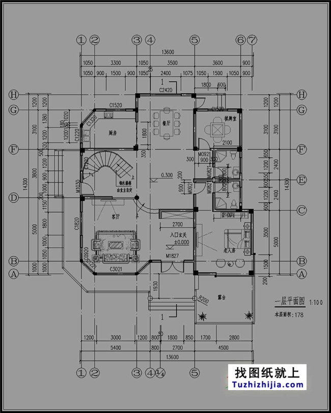 欧式三层农村房屋设计图纸，欧式住宅图推荐