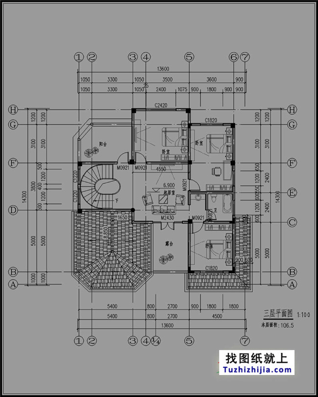 欧式三层农村房屋设计图纸，欧式住宅图推荐