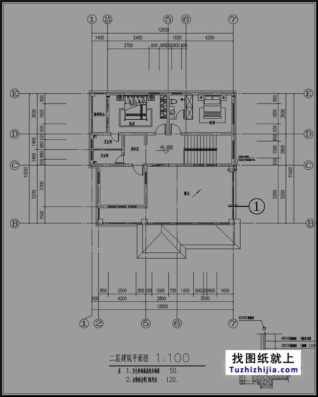 160平方米带车库农村三层房屋设计图纸