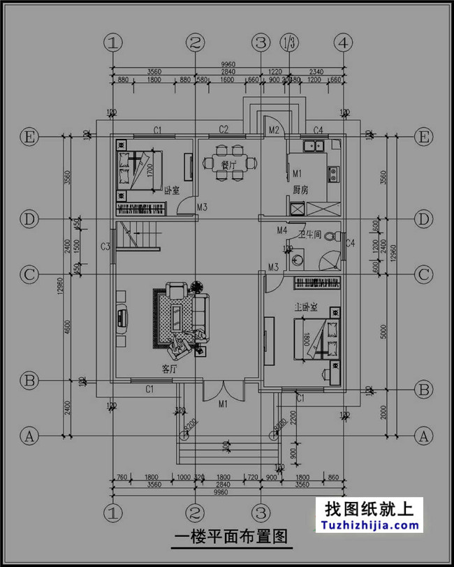 自建三层楼房设计图纸，新农村住宅图纸推荐