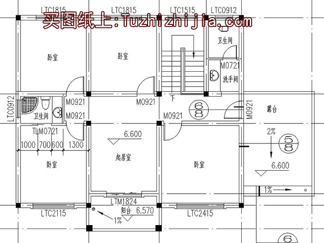 农村三层私人住宅设计图纸及效果图，带车库，带露台