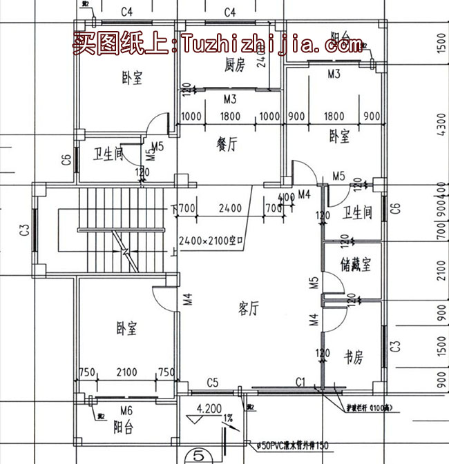 农村三层复式楼房住宅设计图，私人别墅设计