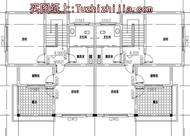 农村兄弟俩双拼别墅房屋设计图，外观质朴