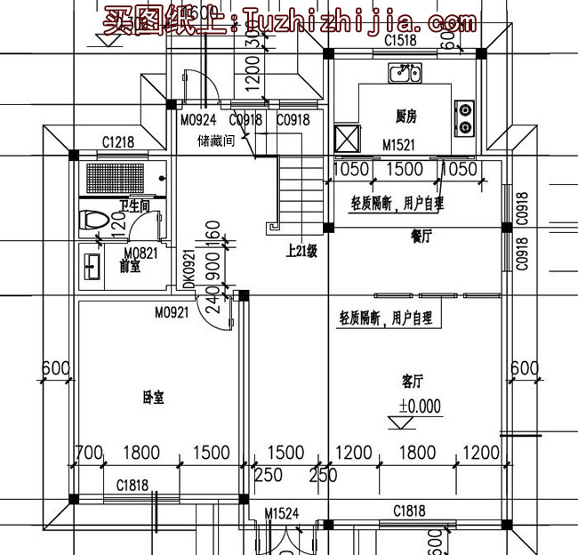 130平带阁楼两层半别墅房屋设计图，含外观效果图