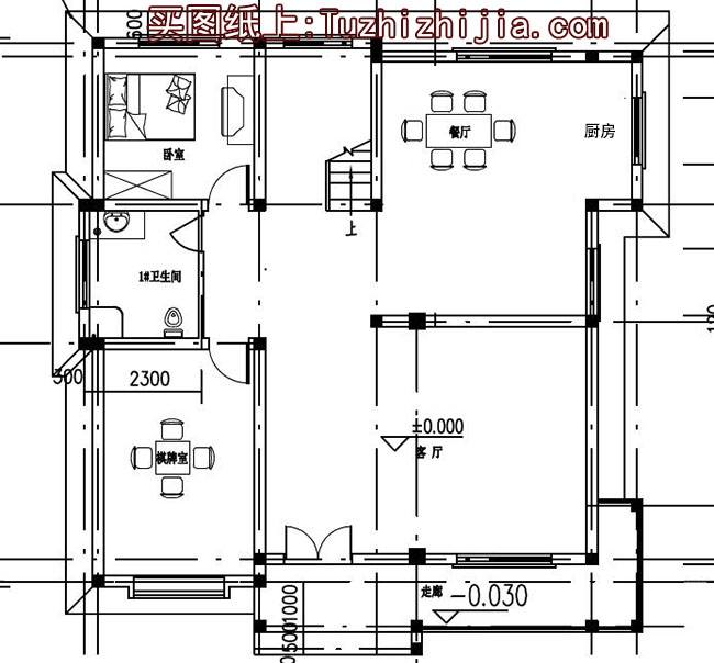 乡村两层半150平带阁楼别墅房屋设计图，客厅大、卧室多