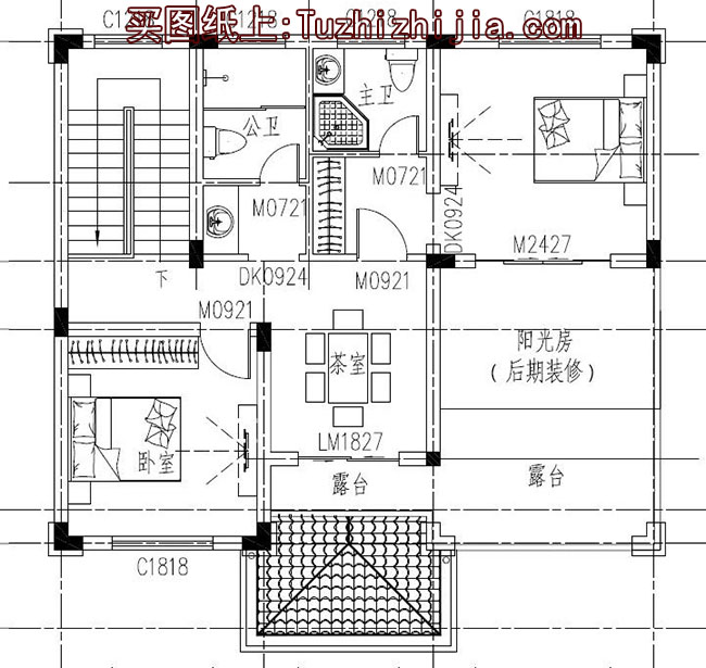 乡村20万内三层别墅房屋设计图，面积适中、户型经典