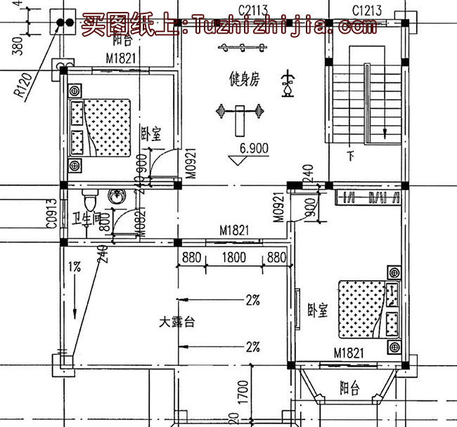 乡村自建独栋三层别墅楼房设计图，预算30万内