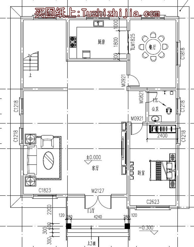 180平大客厅农村三层别墅房屋设计图，户型宽敞明亮