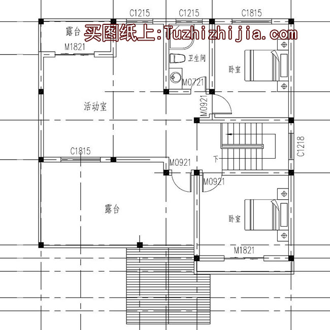 三层楼房设计图纸含效果图，外观造型高低错落，别致大方