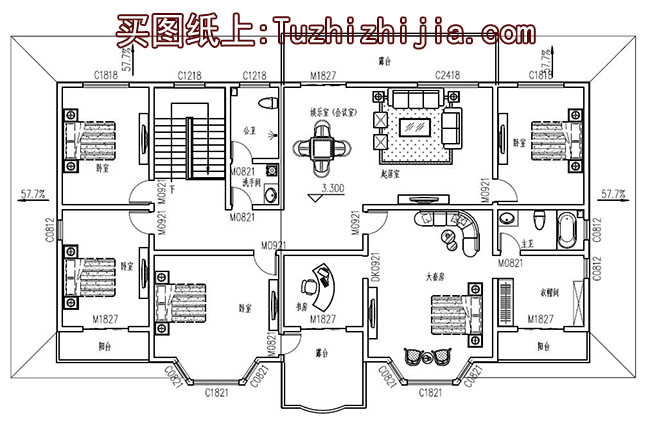 农村五间房子设计图，大户型别墅设计图推荐